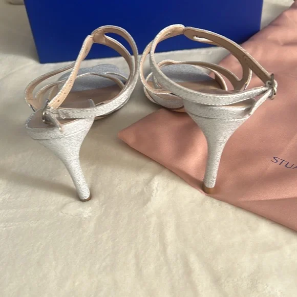 STUART WEITZMAN
Mariposa Glitter Leather Sandals - Picture 4 of 5